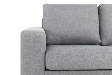 Crazy 3-seters Høyrevendt L-formet Sjeselongsofa i Stoff - Grå - Møbler - Sofaer - Sofaer med sjeselong - 2 seters sofa med divan