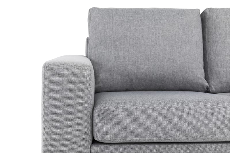 Crazy 3-seters Høyrevendt L-formet Sjeselongsofa i Stoff - Grå - Møbler - Sofaer - Sofaer med sjeselong - 2 seters sofa med divan