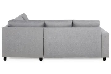 Crazy 3-seters Høyrevendt L-formet Sjeselongsofa i Stoff - Grå - Møbler - Sofaer - Sofaer med sjeselong - 2 seters sofa med divan