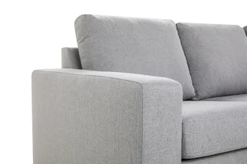 Crazy 3-seters Høyrevendt L-formet Sjeselongsofa i Stoff - Grå - Møbler - Sofaer - Sofaer med sjeselong - 2 seters sofa med divan