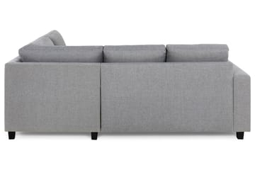 Crazy 3-seters Høyrevendt L-formet Sjeselongsofa i Stoff - Grå - Møbler - Sofaer - Sofaer med sjeselong - 2 seters sofa med divan