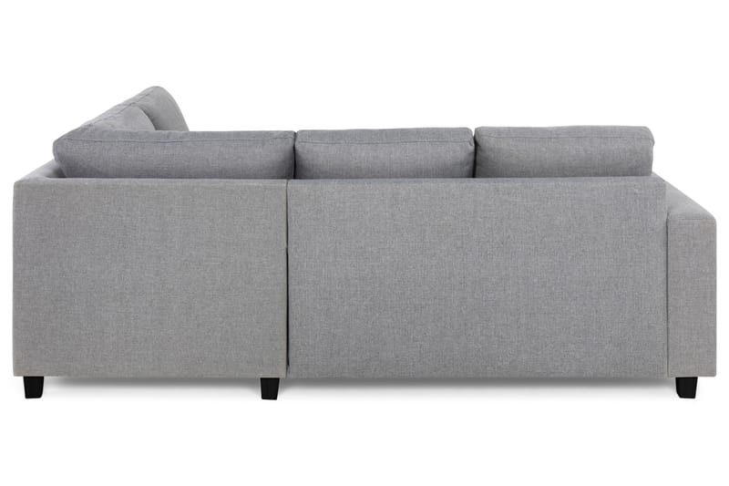 Crazy 3-seters Høyrevendt L-formet Sjeselongsofa i Stoff - Grå - Møbler - Sofaer - Sofaer med sjeselong - 2 seters sofa med divan