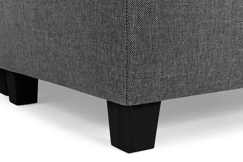 Crazy 3-seters Høyrevendt L-formet Sjeselongsofa i Stoff - Mørk grå - Møbler - Sofaer - Sofaer med sjeselong