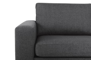Crazy 3-seters Høyrevendt L-formet Sjeselongsofa i Stoff - Mørk grå - Møbler - Sofaer - Sofaer med sjeselong