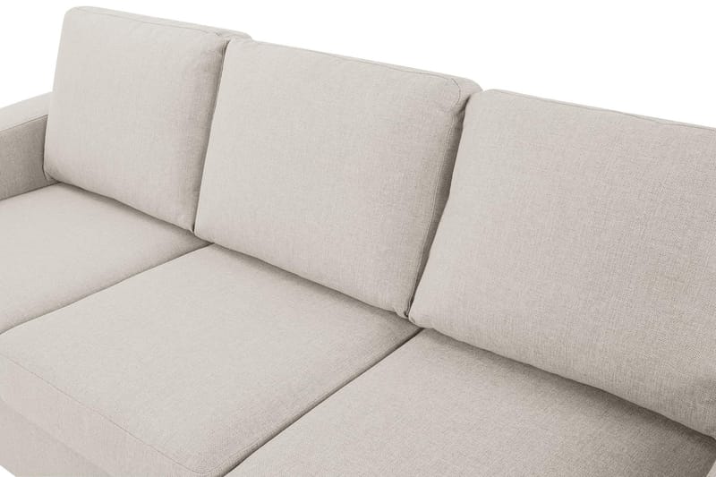 Crazy 3-seters Vendbar L-formet Sjeselongsofa i Stoff - Beige - Møbler - Sofaer - Sofaer med sjeselong - 3 seters sofa med divan