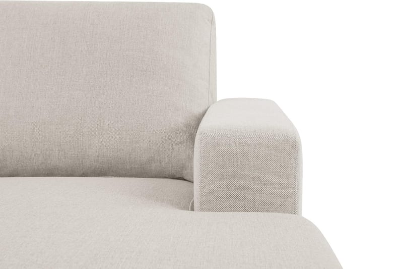 Crazy 3-seters Vendbar L-formet Sjeselongsofa i Stoff - Beige - Møbler - Sofaer - Sofaer med sjeselong - 3 seters sofa med divan
