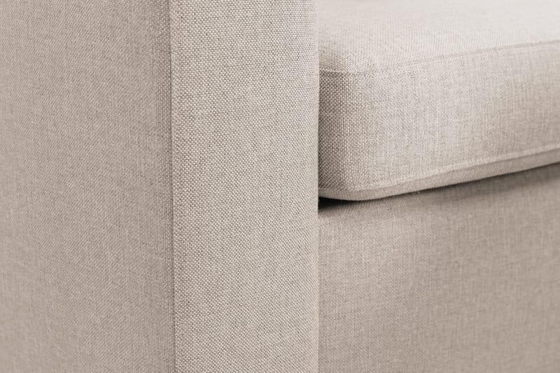 Crazy 3-seters Vendbar L-formet Sjeselongsofa i Stoff - Beige - Møbler - Sofaer - Sofaer med sjeselong - 3 seters sofa med divan