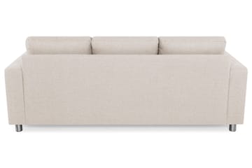 Crazy 3-seters Vendbar L-formet Sjeselongsofa i Stoff - Beige - Møbler - Sofaer - Sofaer med sjeselong - 3 seters sofa med divan