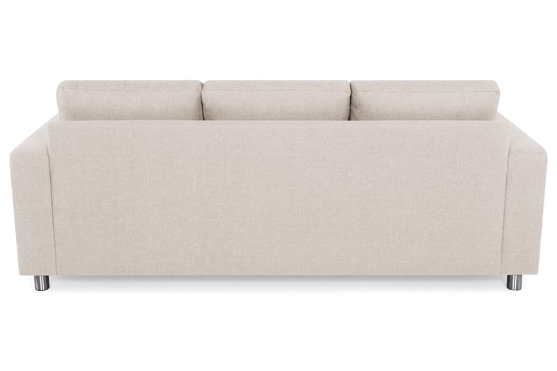 Crazy 3-seters Vendbar L-formet Sjeselongsofa i Stoff - Beige - Møbler - Sofaer - Sofaer med sjeselong - 3 seters sofa med divan