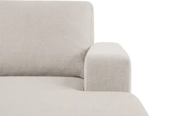 Crazy 3-seters Vendbar L-formet Sjeselongsofa i Stoff - Beige - Møbler - Sofaer - Sofaer med sjeselong - 3 seters sofa med divan