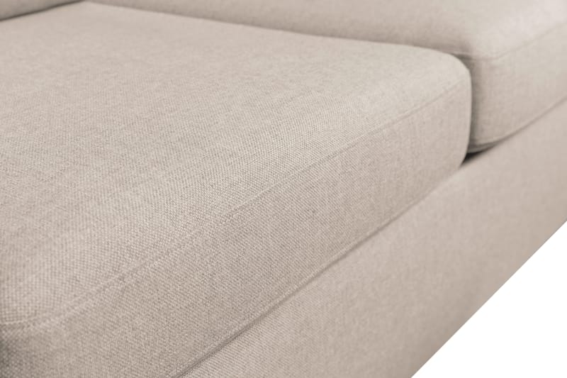 Crazy 3-seters Vendbar L-formet Sjeselongsofa i Stoff - Beige - Møbler - Sofaer - Sofaer med sjeselong - 3 seters sofa med divan