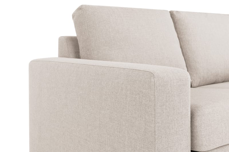 Crazy 3-seters Vendbar L-formet Sjeselongsofa i Stoff - Beige - Møbler - Sofaer - Sofaer med sjeselong - 3 seters sofa med divan