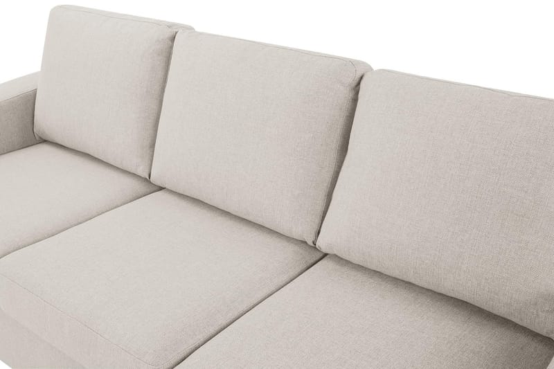 Crazy 3-seters Vendbar L-formet Sjeselongsofa i Stoff - Beige - Møbler - Sofaer - Sofaer med sjeselong - 3 seters sofa med divan