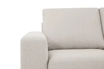 Crazy 3-seters Vendbar L-formet Sjeselongsofa i Stoff - Beige - Møbler - Sofaer - Sofaer med sjeselong - 3 seters sofa med divan