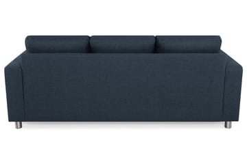 Crazy 3-seters Vendbar L-formet Sjeselongsofa i Stoff - Mørkeblå - Møbler - Sofaer - Sofaer med sjeselong - 3 seters sofa med divan