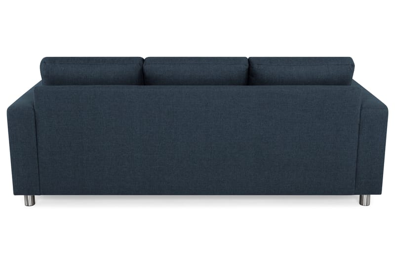 Crazy 3-seters Vendbar L-formet Sjeselongsofa i Stoff - Mørkeblå - Møbler - Sofaer - Sofaer med sjeselong - 3 seters sofa med divan