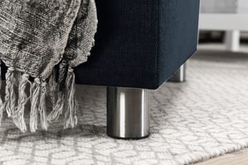 Crazy 3-seters Vendbar L-formet Sjeselongsofa i Stoff - Mørkeblå - Møbler - Sofaer - Sofaer med sjeselong - 3 seters sofa med divan