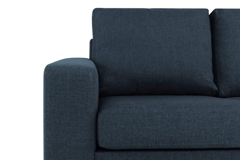 Crazy 3-seters Vendbar L-formet Sjeselongsofa i Stoff - Mørkeblå - Møbler - Sofaer - Sofaer med sjeselong - 3 seters sofa med divan