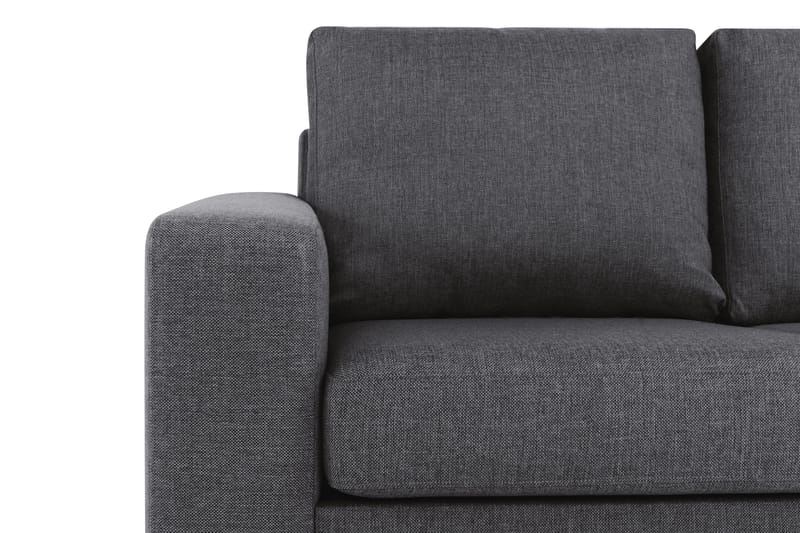 Crazy 3-seters Vendbar L-formet Sjeselongsofa i Stoff - Mørkegrå - Møbler - Sofaer - Sofaer med sjeselong - 3 seters sofa med divan