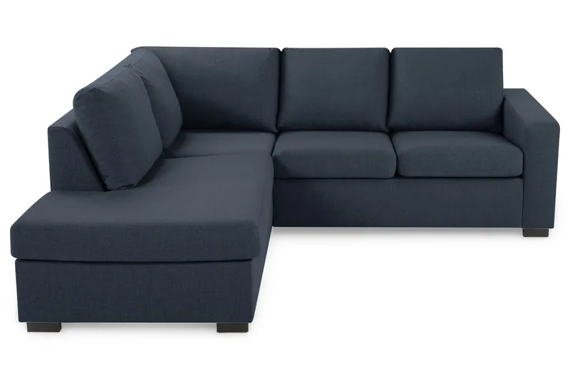 Crazy 3-seters Venstrevendt L-formet Sjeselongsofa i Stoff - Blå - Møbler - Sofaer - Sofaer med sjeselong - 3 seters sofa med divan