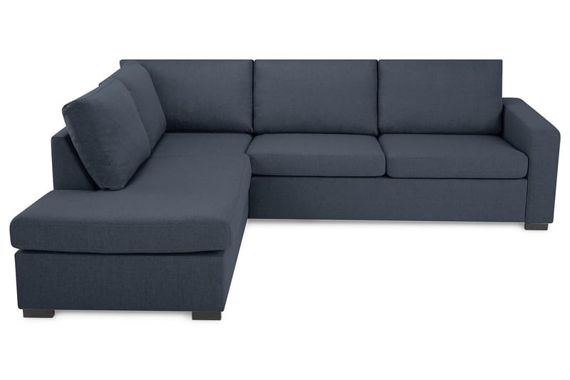Crazy 3-seters Venstrevendt L-formet Sjeselongsofa i Stoff - Blå - Møbler - Sofaer - Sofaer med sjeselong