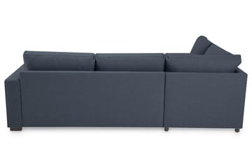 Crazy 3-seters Venstrevendt L-formet Sjeselongsofa i Stoff - Blå - Møbler - Sofaer - Sofaer med sjeselong