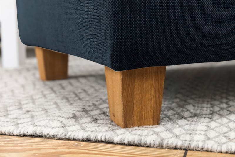 Crazy 3-seters Venstrevendt L-formet Sjeselongsofa i Stoff - Blå - Møbler - Sofaer - Sofaer med sjeselong - 2 seters sofa med divan