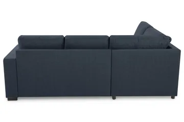 Crazy 3-seters Venstrevendt L-formet Sjeselongsofa i Stoff - Blå - Møbler - Sofaer - Sofaer med sjeselong - 3 seters sofa med divan
