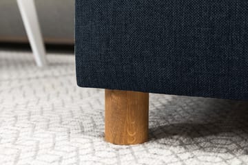 Crazy 3-seters Venstrevendt L-formet Sjeselongsofa i Stoff - Blå - Møbler - Sofaer - Sofaer med sjeselong