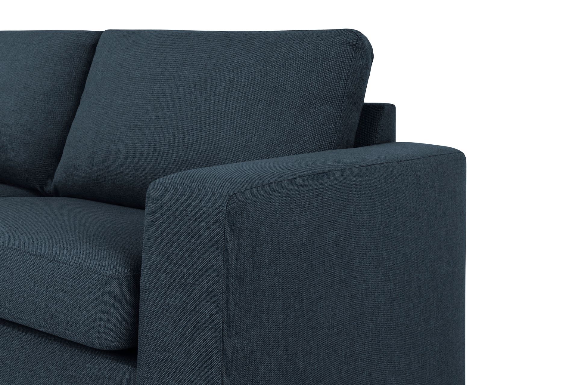 Crazy 3-seters Venstrevendt L-formet Sjeselongsofa i Stoff - Blå - Møbler - Sofaer - Sofaer med sjeselong - 2 seters sofa med divan