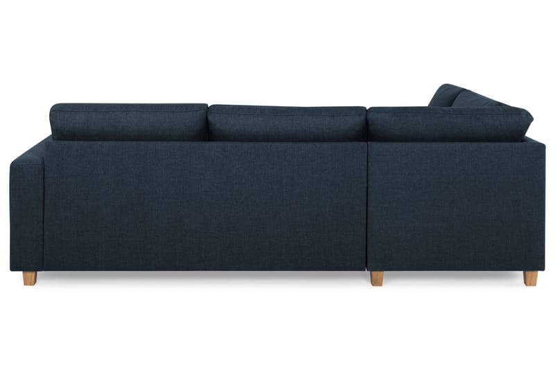 Crazy 3-seters Venstrevendt L-formet Sjeselongsofa i Stoff - Blå - Møbler - Sofaer - Sofaer med sjeselong