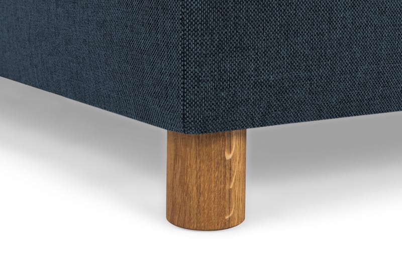 Crazy 3-seters Venstrevendt L-formet Sjeselongsofa i Stoff - Blå - Møbler - Sofaer - Sofaer med sjeselong