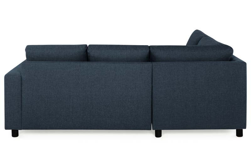 Crazy 3-seters Venstrevendt L-formet Sjeselongsofa i Stoff - Blå - Møbler - Sofaer - Sofaer med sjeselong - 2 seters sofa med divan