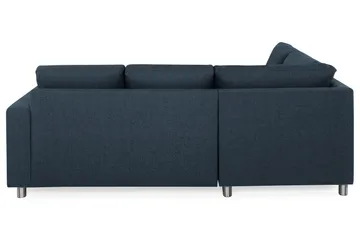 Crazy 3-seters Venstrevendt L-formet Sjeselongsofa i Stoff - Blå - Møbler - Sofaer - Sofaer med sjeselong - 2 seters sofa med divan