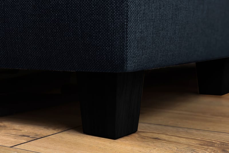 Crazy 3-seters Venstrevendt L-formet Sjeselongsofa i Stoff - Blå - Møbler - Sofaer - Sofaer med sjeselong