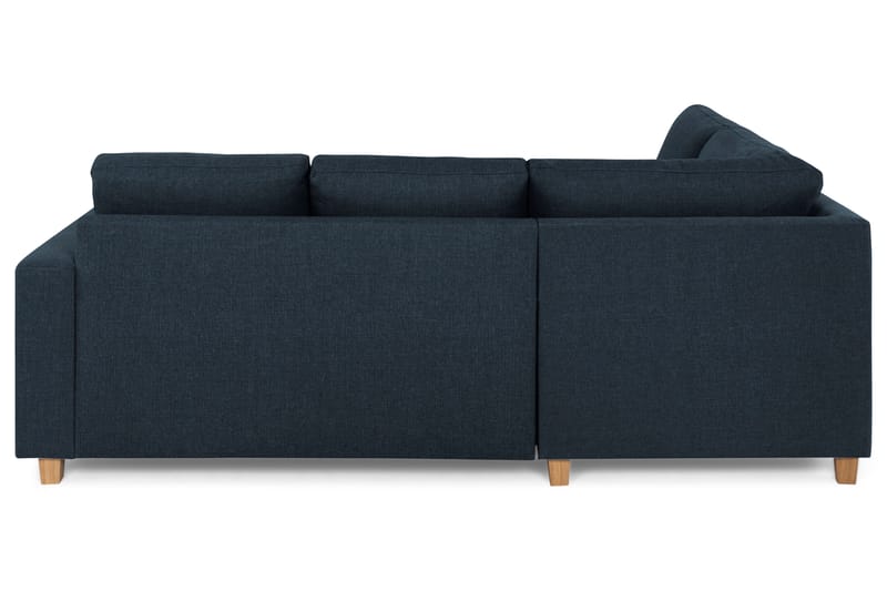 Crazy 3-seters Venstrevendt L-formet Sjeselongsofa i Stoff - Blå - Møbler - Sofaer - Sofaer med sjeselong - 2 seters sofa med divan