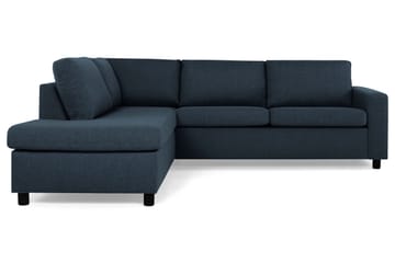 Runde svarte ben Crazy,Svart - Blå