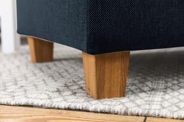 Crazy 3-seters Venstrevendt L-formet Sjeselongsofa i Stoff - Blå - Møbler - Sofaer - Sofaer med sjeselong