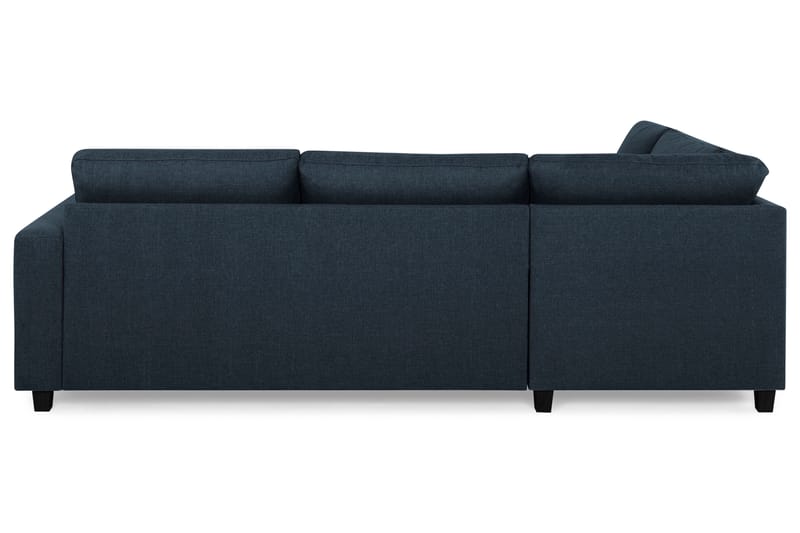 Crazy 3-seters Venstrevendt L-formet Sjeselongsofa i Stoff - Blå - Møbler - Sofaer - Sofaer med sjeselong