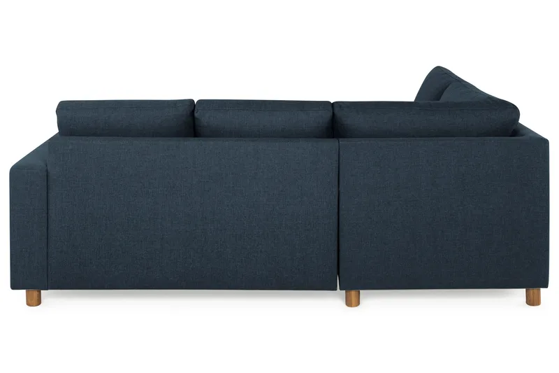 Crazy 3-seters Venstrevendt L-formet Sjeselongsofa i Stoff - Blå - Møbler - Sofaer - Sofaer med sjeselong - 2 seters sofa med divan