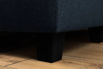 Crazy 3-seters Venstrevendt L-formet Sjeselongsofa i Stoff - Blå - Møbler - Sofaer - Sofaer med sjeselong - 2 seters sofa med divan