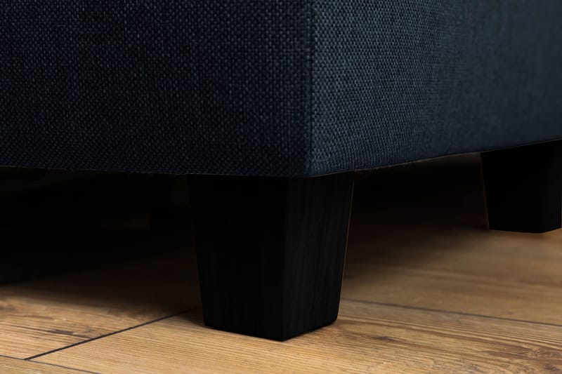 Crazy 3-seters Venstrevendt L-formet Sjeselongsofa i Stoff - Blå - Møbler - Sofaer - Sofaer med sjeselong - 2 seters sofa med divan