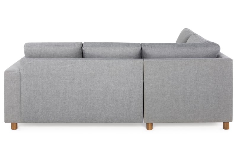 Crazy 3-seters Venstrevendt L-formet Sjeselongsofa i Stoff - Grå - Møbler - Sofaer - Sofaer med sjeselong - 2 seters sofa med divan