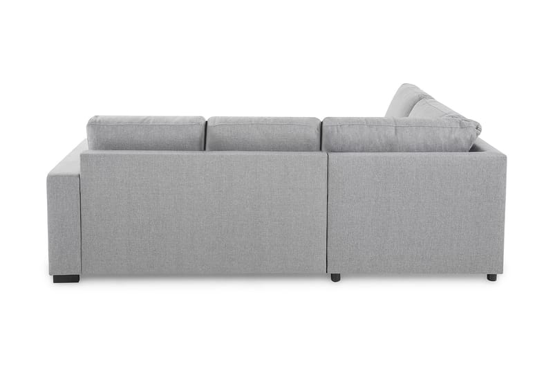 Crazy 3-seters Venstrevendt L-formet Sjeselongsofa i Stoff - Grå - Møbler - Sofaer - Sofaer med sjeselong - 2 seters sofa med divan