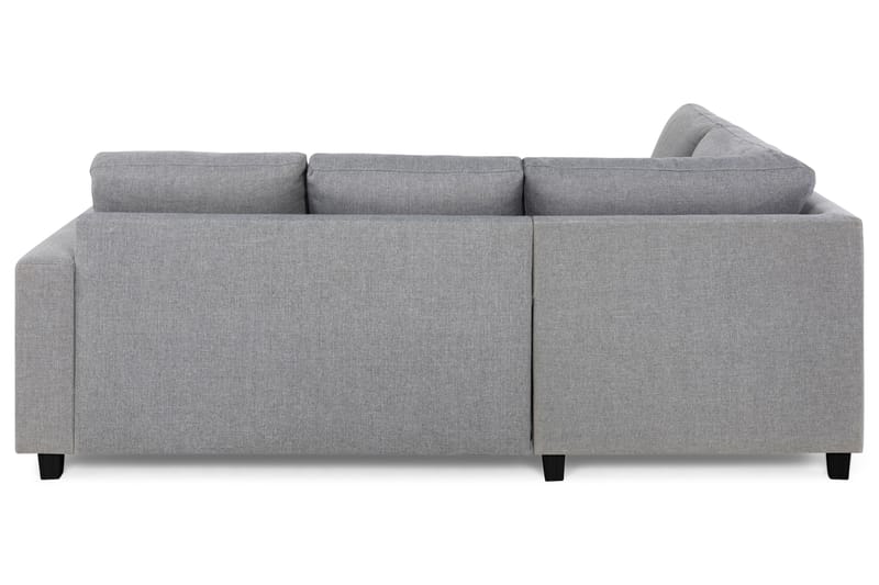 Crazy 3-seters Venstrevendt L-formet Sjeselongsofa i Stoff - Grå - Møbler - Sofaer - Sofaer med sjeselong - 2 seters sofa med divan
