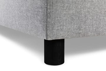 Crazy 3-seters Venstrevendt L-formet Sjeselongsofa i Stoff - Grå - Møbler - Sofaer - Sofaer med sjeselong - 2 seters sofa med divan