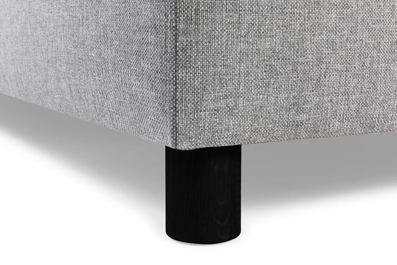 Crazy 3-seters Venstrevendt L-formet Sjeselongsofa i Stoff - Grå - Møbler - Sofaer - Sofaer med sjeselong - 2 seters sofa med divan