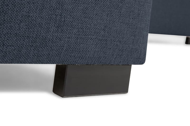 Crazy 3-seters Venstrevendt L-formet Sjeselongsofa i Stoff - Mørkeblå - Møbler - Sofaer - Sofaer med sjeselong - 3 seters sofa med divan