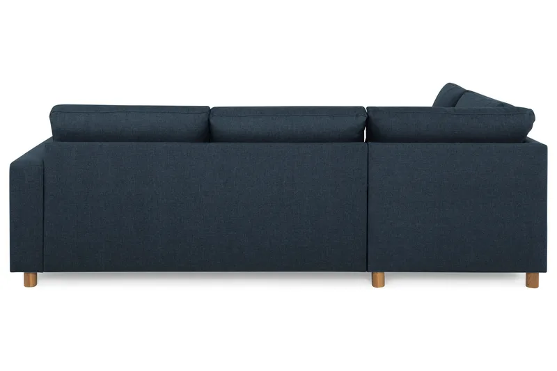 Crazy 3-seters Venstrevendt L-formet Sjeselongsofa i Stoff - Mørkeblå - Møbler - Sofaer - Sofaer med sjeselong - 3 seters sofa med divan