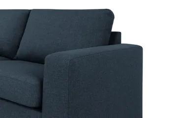Crazy 3-seters Venstrevendt L-formet Sjeselongsofa i Stoff - Mørkeblå - Møbler - Sofaer - Sofaer med sjeselong - 3 seters sofa med divan